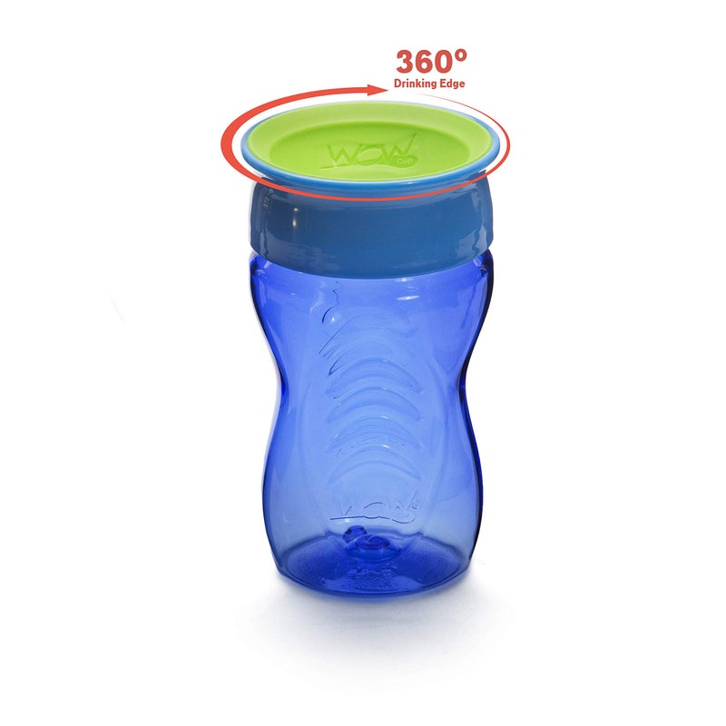 WOW GEAR Wow Cup for Kids 360 Sippy Cup, Blue, 10 oz / 296 ml - Image 2